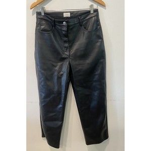 Aritzia Wilfred High-Waisted Vegan Leather The Melina™ Pants Size 10